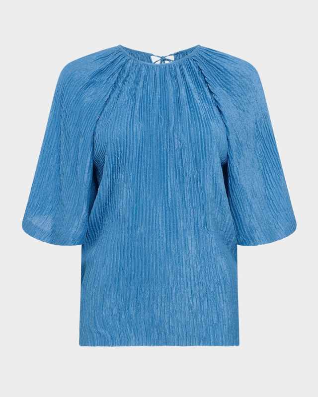 Nula Plisse Silk Top